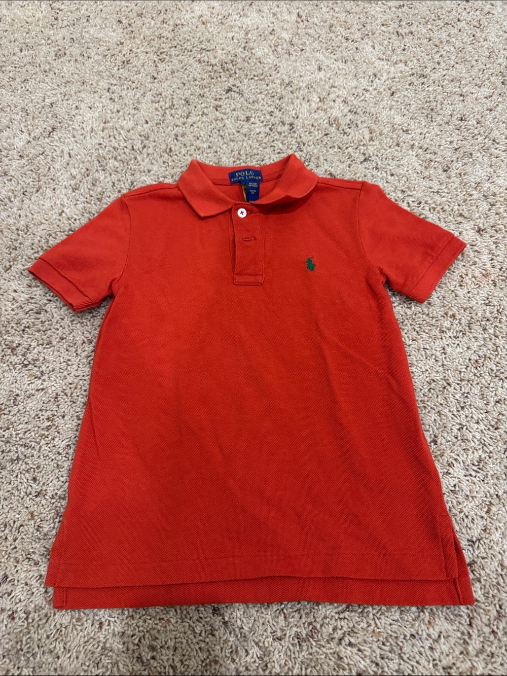Polo by Ralph Lauren Orange Boys' Short-Sleeve Polo with Green Pony